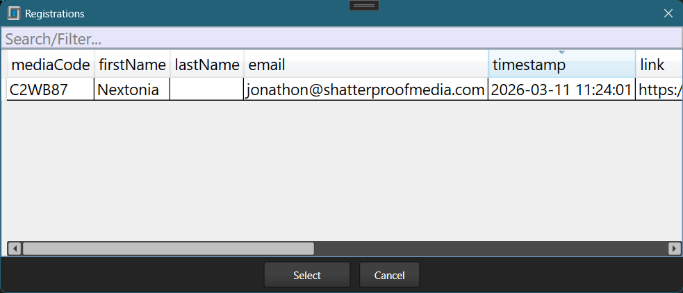 PreScan guest lookup window