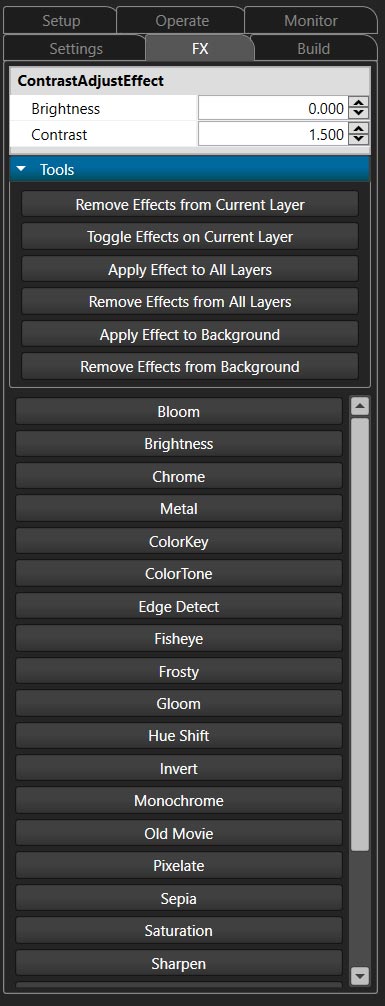 Effects Tab